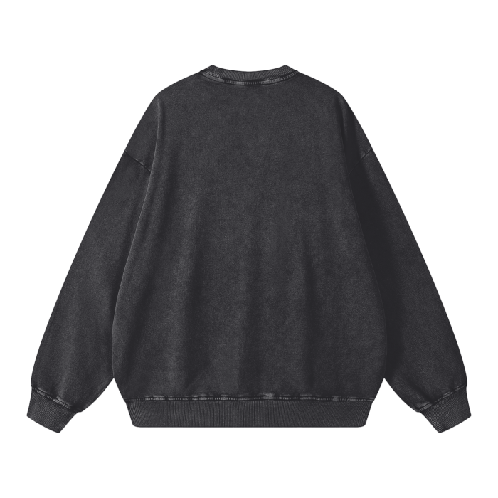 Unisex Acid Wash Oversize Sweatshirt