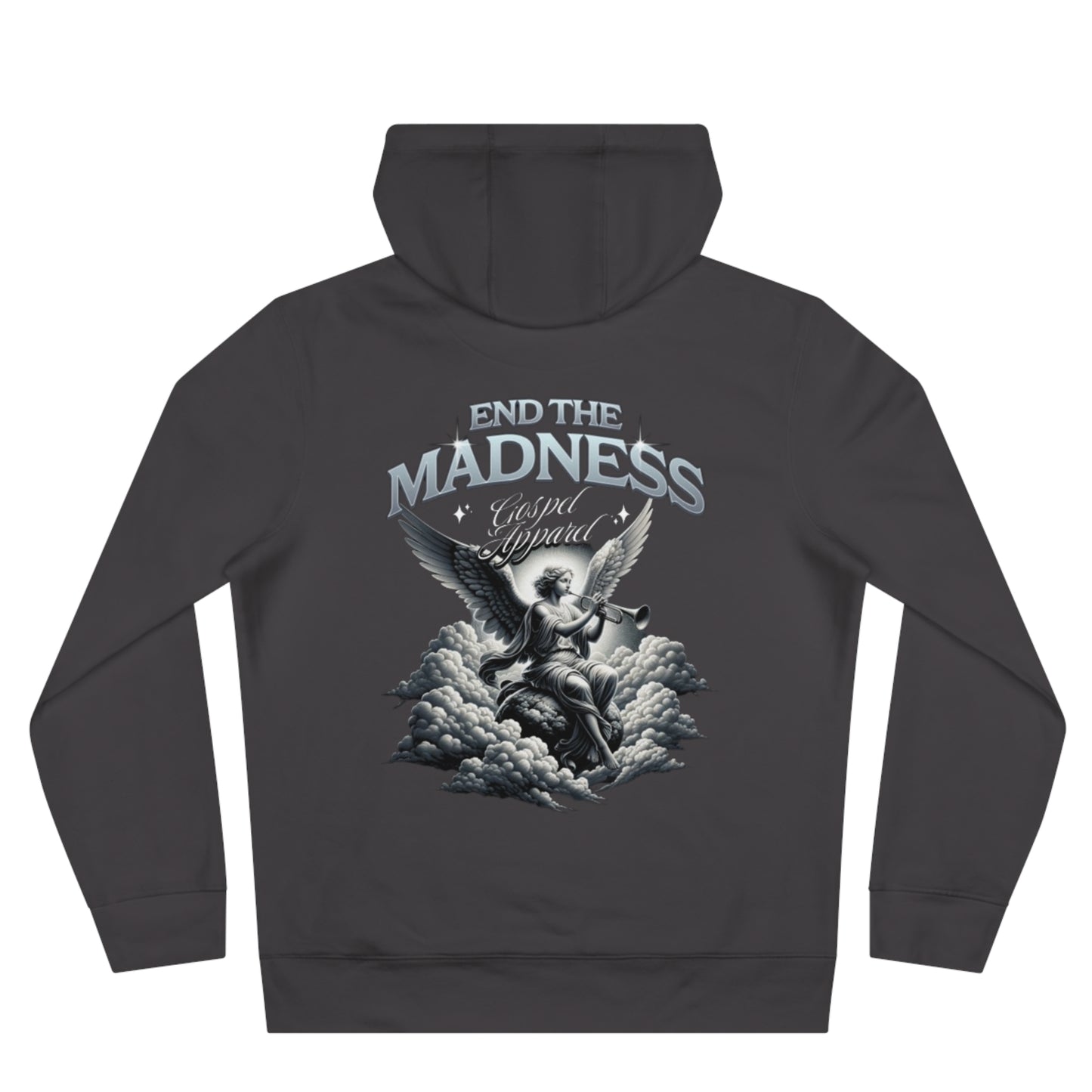 Unisex Christian Hooded Sweatshirt "End The Madness"