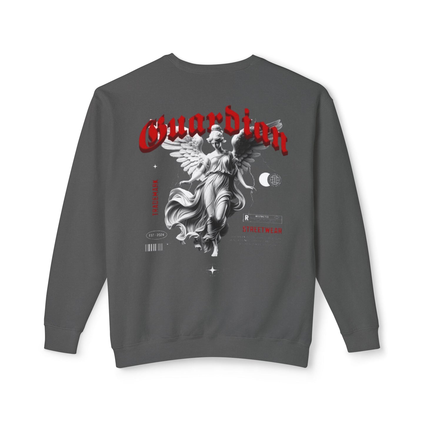 Unisex Christian Lightweight Crewneck "Guardian Angel"