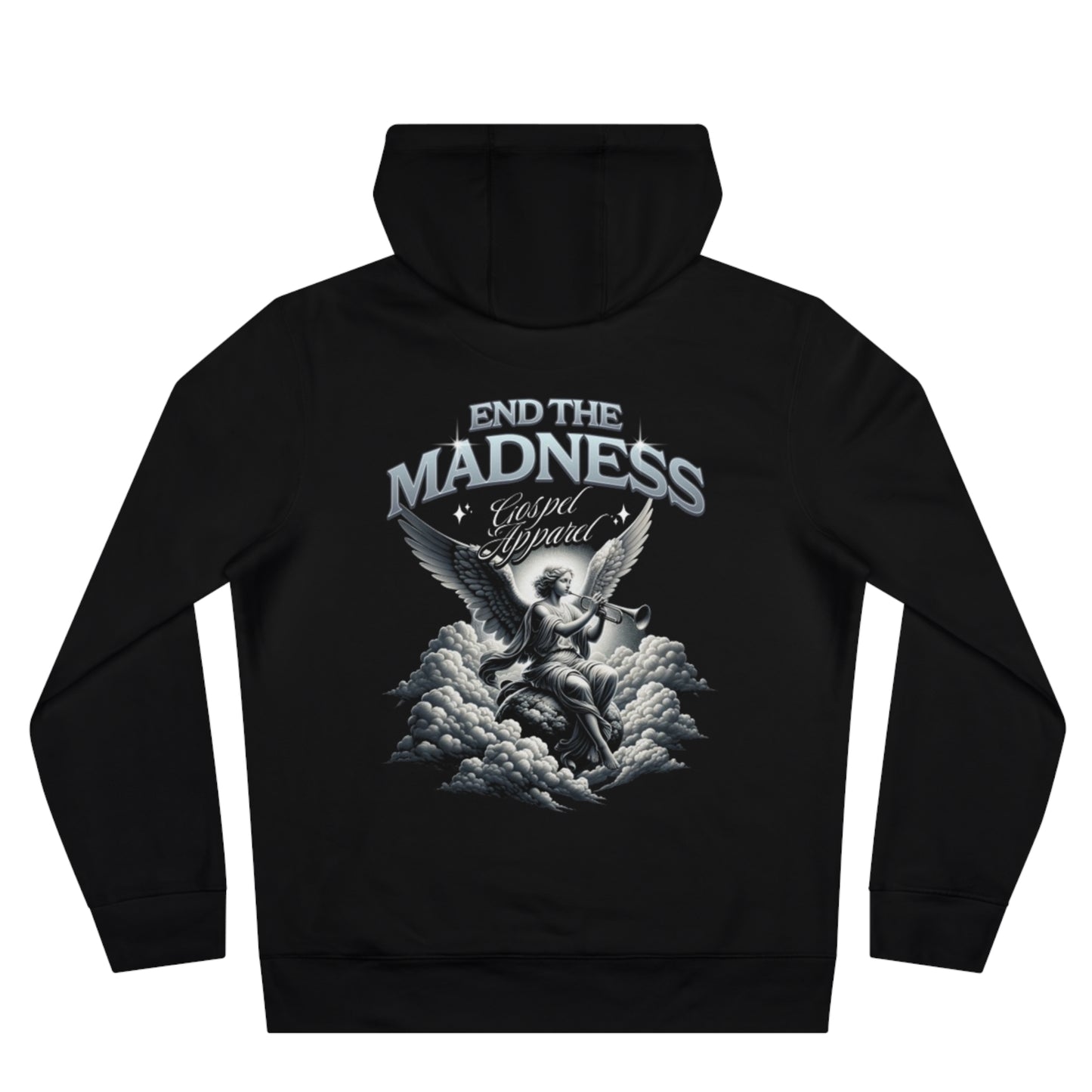Unisex Christian Hooded Sweatshirt "End The Madness"