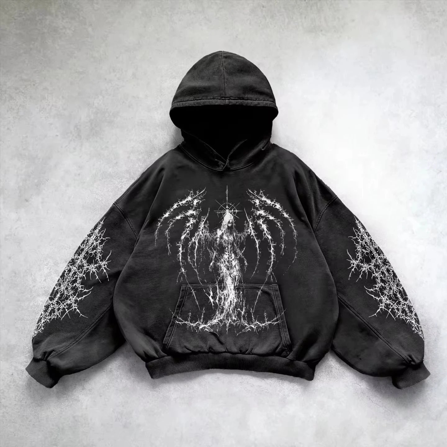 Retro Graphic Hip Hop Hoodie