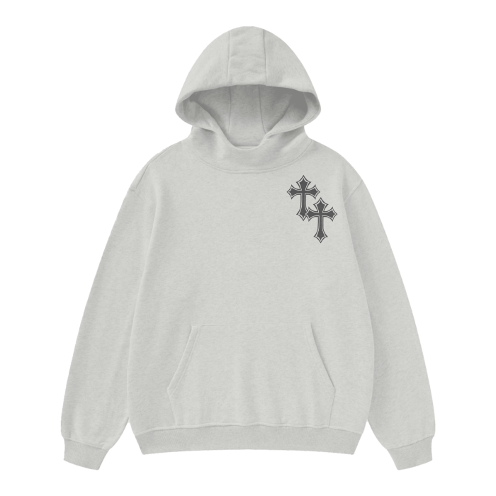 Unisex High Neck Insulated Solid Color Fleece Hoodie "Jesus Saves"