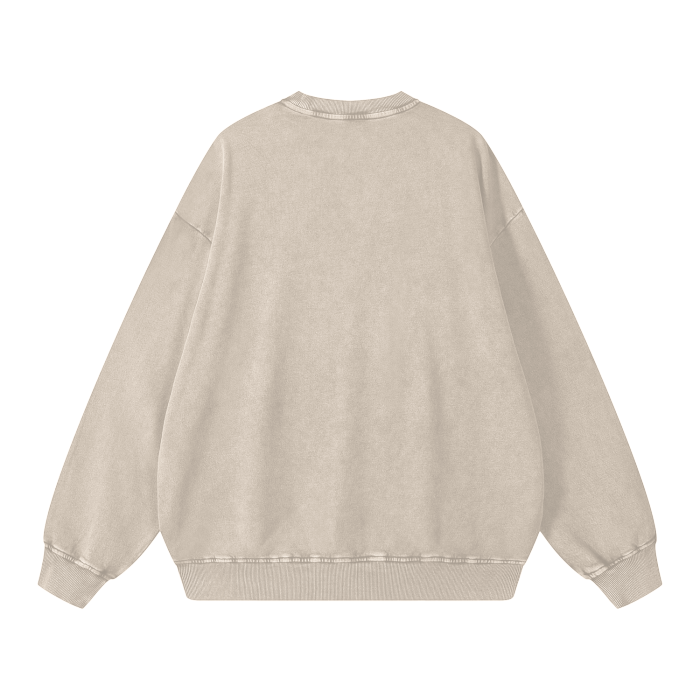 Unisex Acid Wash Oversize Sweatshirt