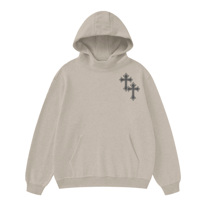 Unisex High Neck Insulated Solid Color Fleece Hoodie "Jesus Saves"