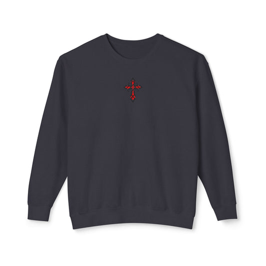 Unisex Christian Lightweight Crewneck "Guardian Angel"