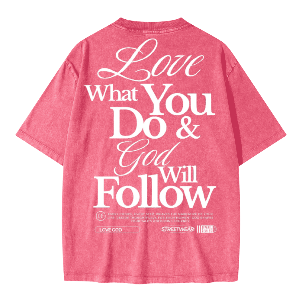 Unisex Oversized Snow Wash T-shirt
