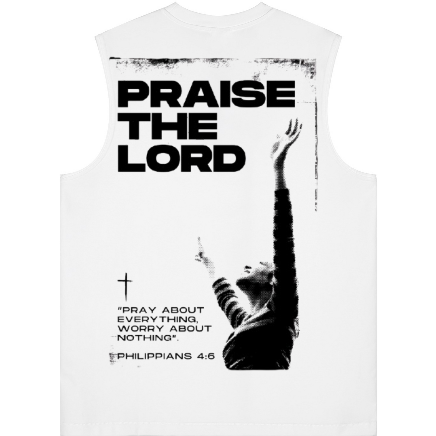 Unisex Longline Loose Tank Top "Praise The Lord"