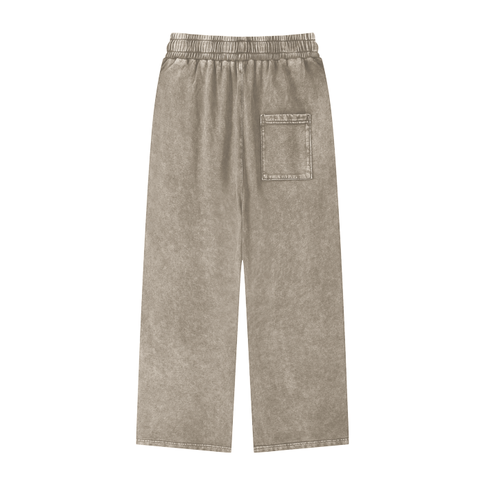 Unisex Acid Wash Straight Leg Pants "Blessed"