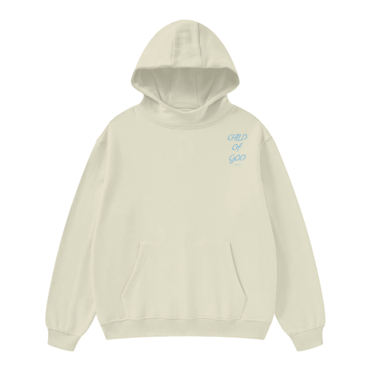 Unisex High Neck Insulated Solid Color Fleece Hoodie "Child Of God"