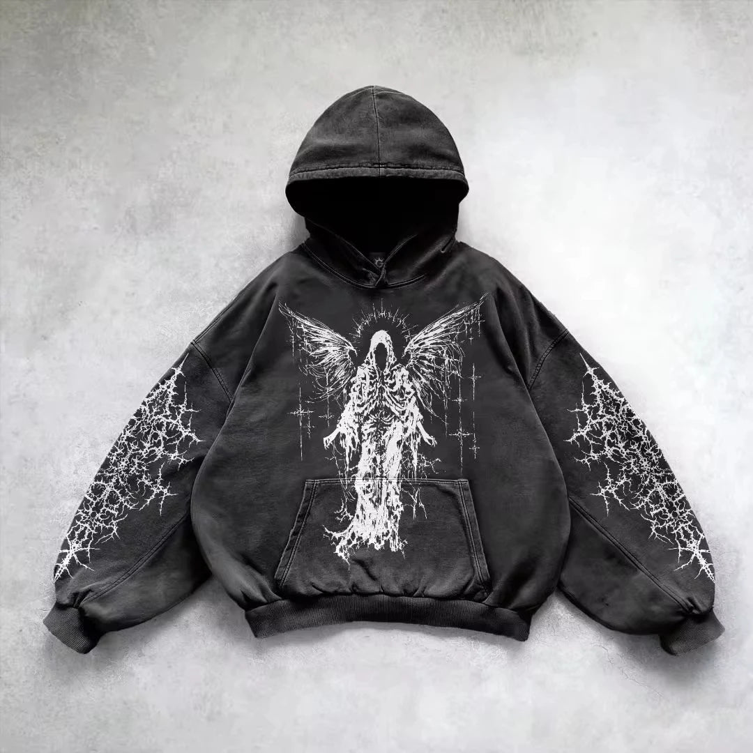 Retro Graphic Hip Hop Hoodie