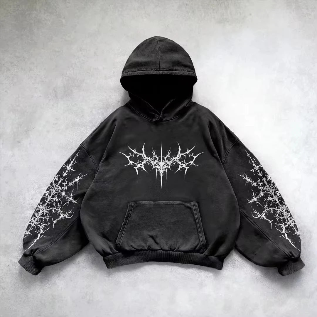 Retro Graphic Hip Hop Hoodie