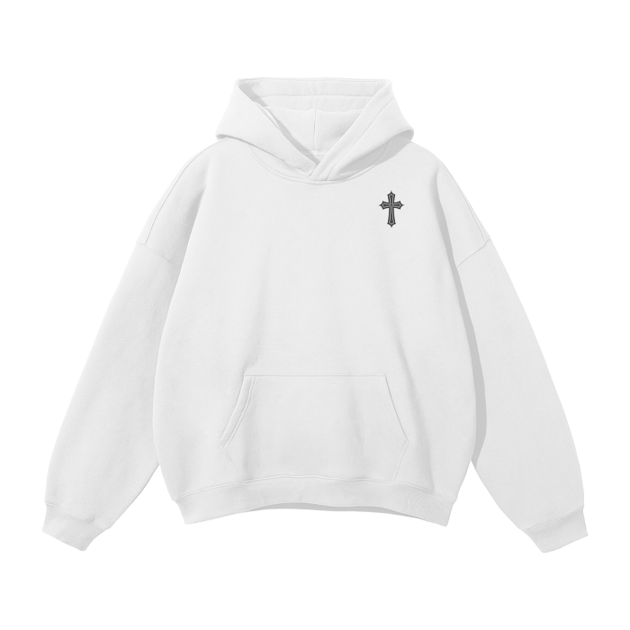 Unisex Oversized Solid Color Fleece Hoodie
